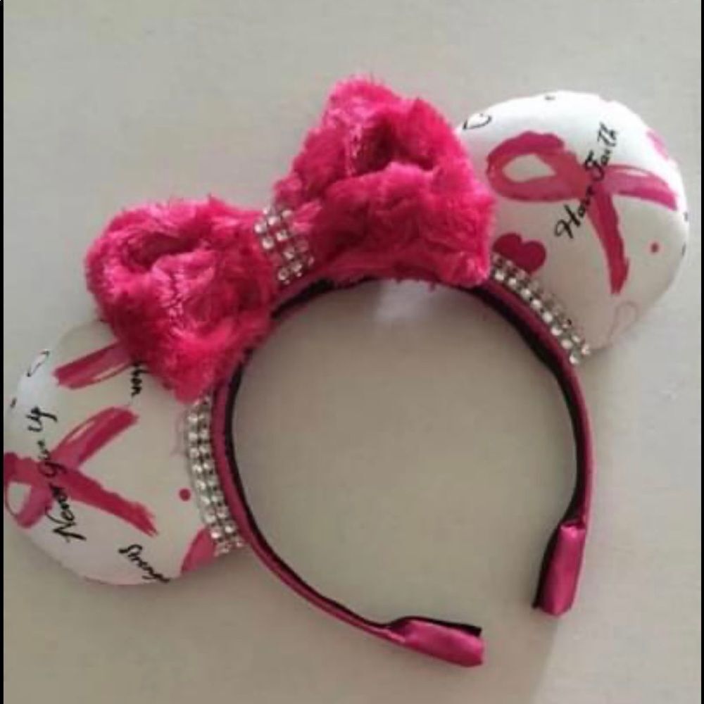 Breast cancer awareness Disney inspired Ears